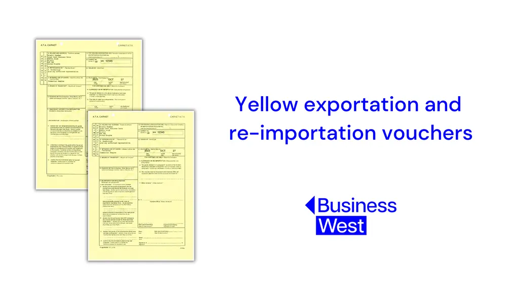 Carnet document - Yellow vouchers