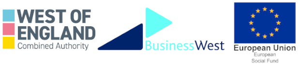West of England Combined Authority, Business West and European Union logo