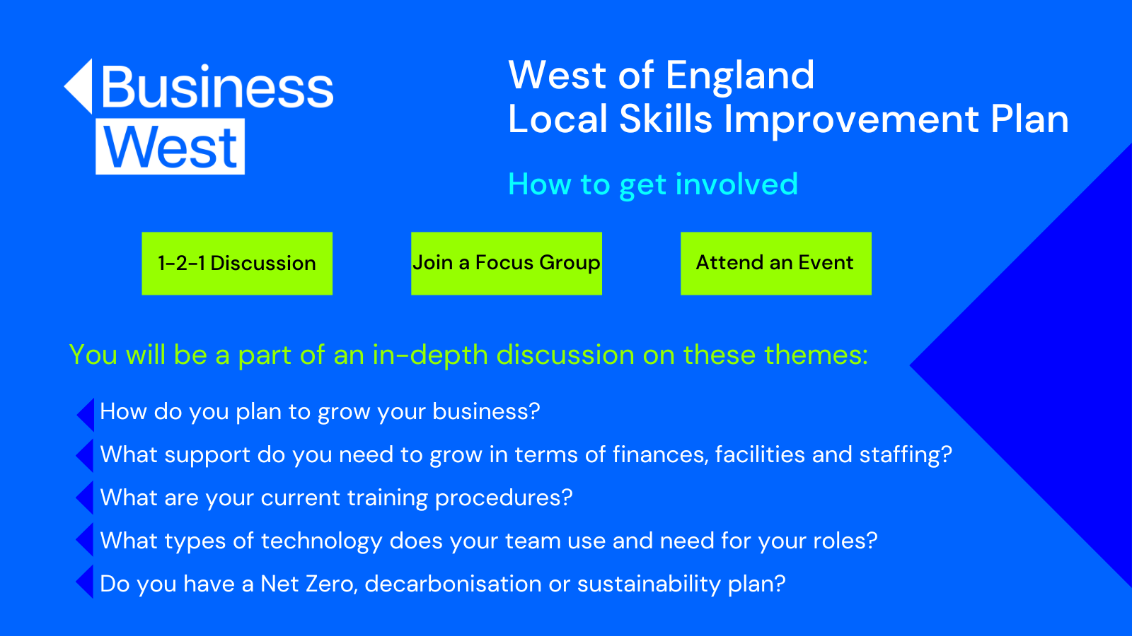 How to get involvved with the West of England LSIP